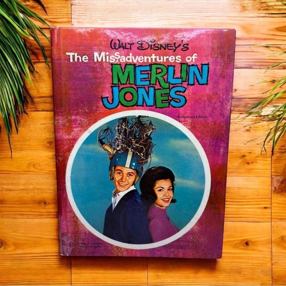 VINTAGE 1964 Walt Disney’s The Misadventures of Merlin Jones Hardcover Book